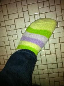 and purple striped socks :-)
